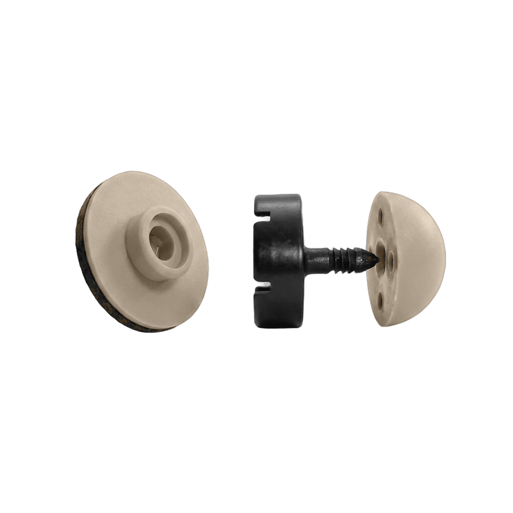 EZ Snap matched beige snap: beige stud, beige cap, black pin