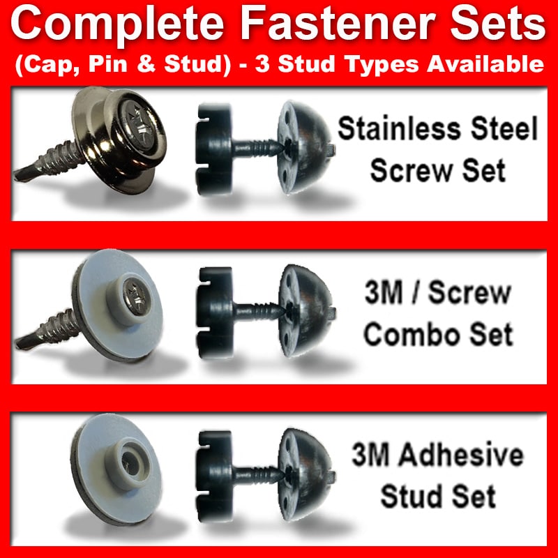 EZ Snap complete snap set — stud, cap and pin