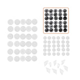EZ Snap snap pins highlighted in a full snap set; the faded studs, caps and screws are not included