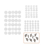 EZ Snap failsafe screws highlighted in a full snap set; the faded studs, caps and pins are not included