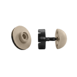 EZ Snap matched beige snap: beige stud, beige cap, black pin