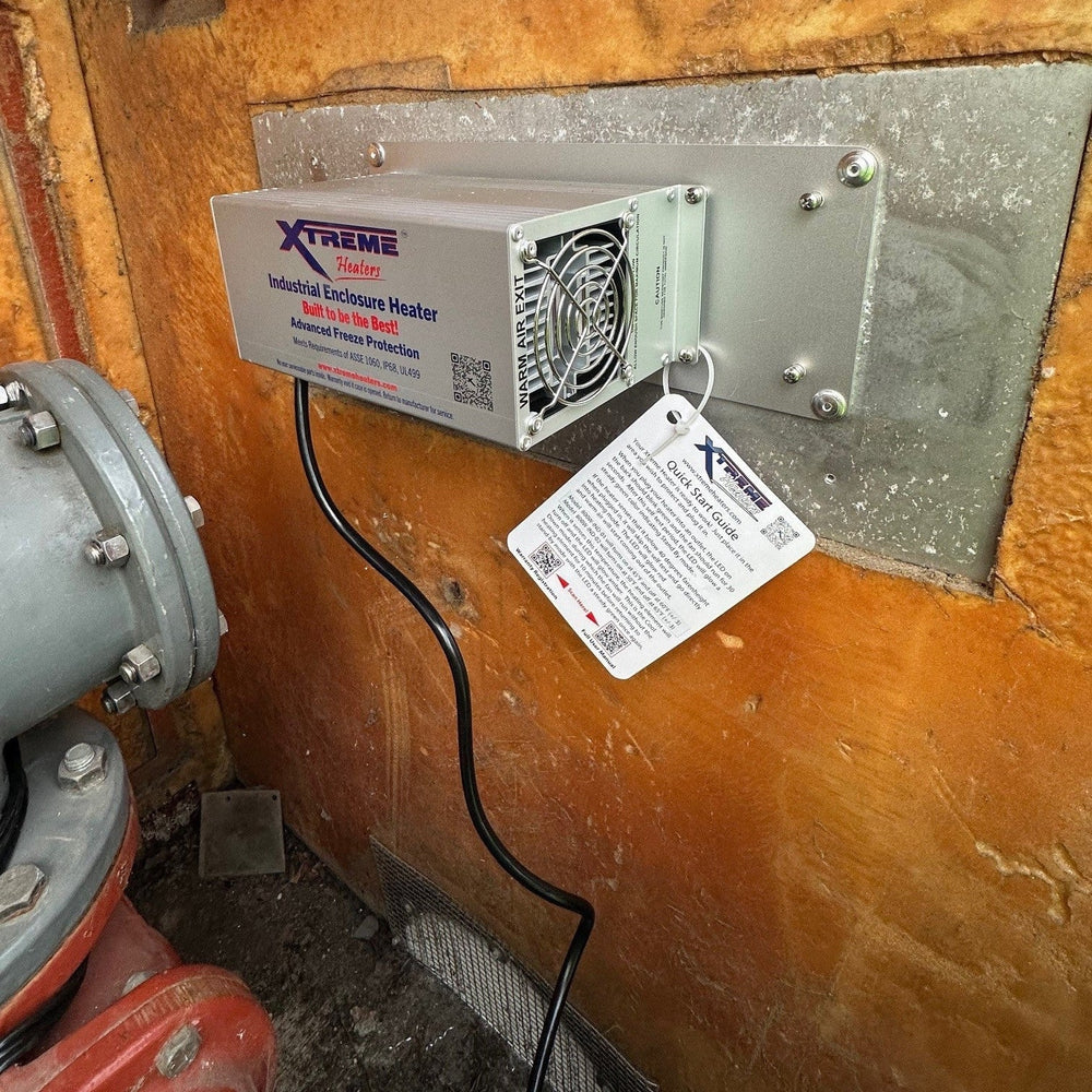 Xtreme Heater mounted in a compartment, real install