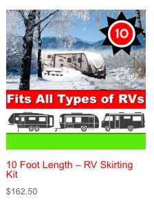 10 Foot Length – RV Skirting Kit
