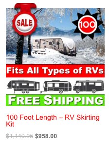 100 Foot Length – RV Skirting Kit