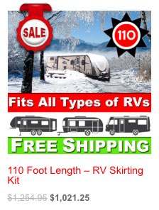 110 Foot Length – RV Skirting Kit