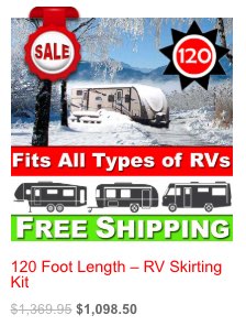 120 Foot Length – RV Skirting Kit