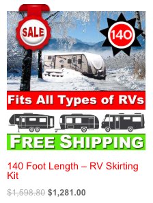 140 Foot Length – RV Skirting Kit