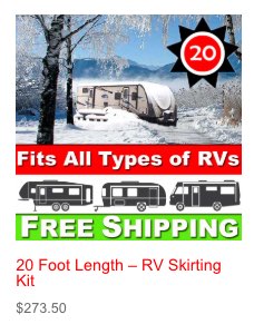 20 Foot Length – RV Skirting Kit