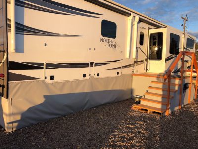 5th Wheel Skirting Review Photos from Joel _ Michelle Deck