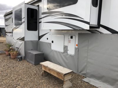 5th Wheel Skirting Review Photos from Joel _ Michelle Slide Out