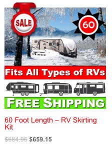 60 Foot Length – RV Skirting Kit