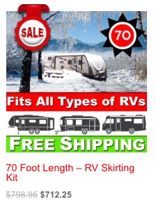 70 Foot Length – RV Skirting Kit