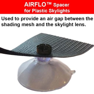 Air Flo spacer to protect Plastic Dome Skylights from the sun's heat and UV rays