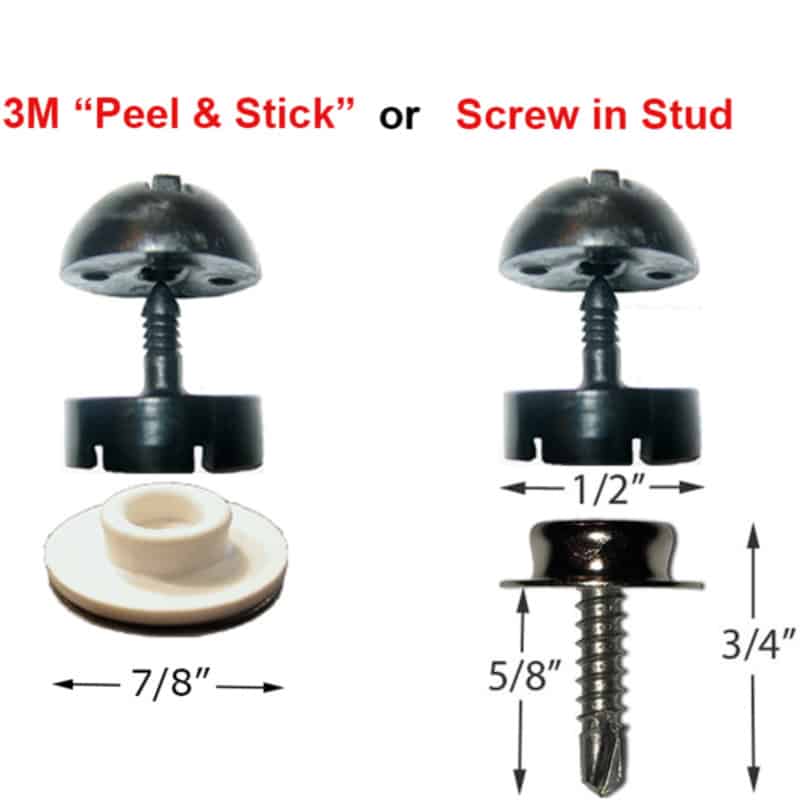 Snap Fastener Kit 3/8 screw