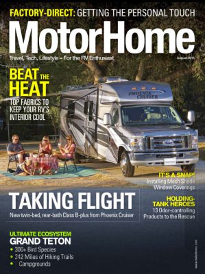 EZ Snap Feature in Motorhome Magazine