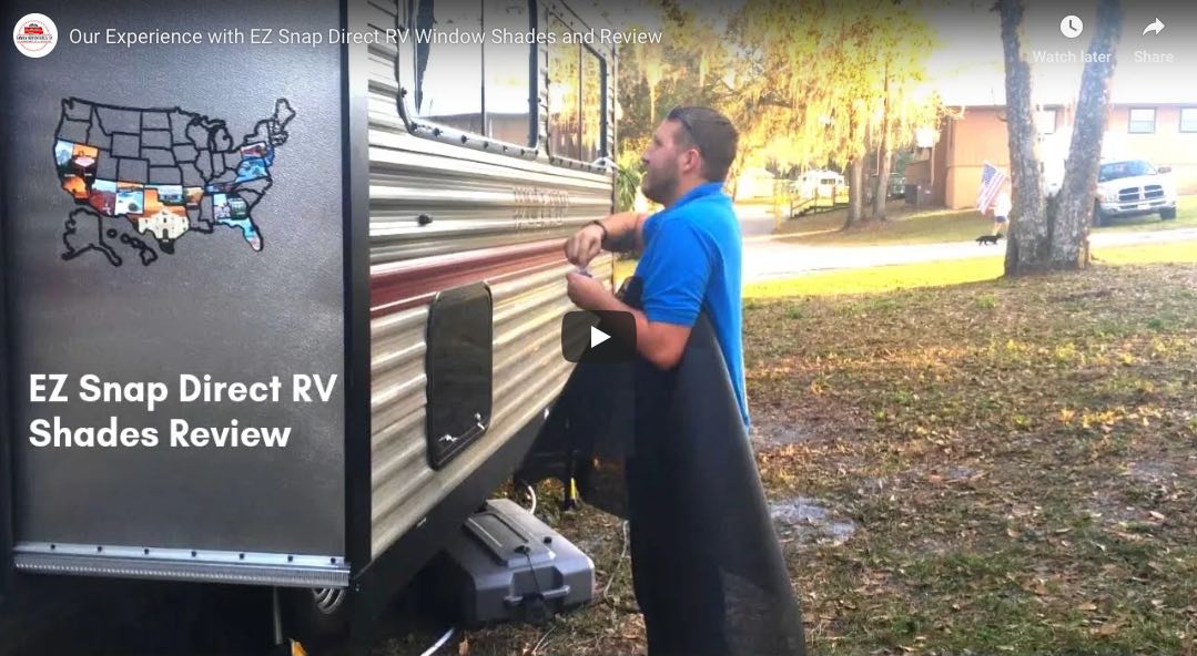 EZ Snap RV Shade Review Video