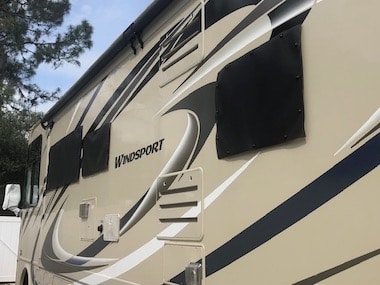 EZ Snap RV Shade Review from Tom S Driver Side