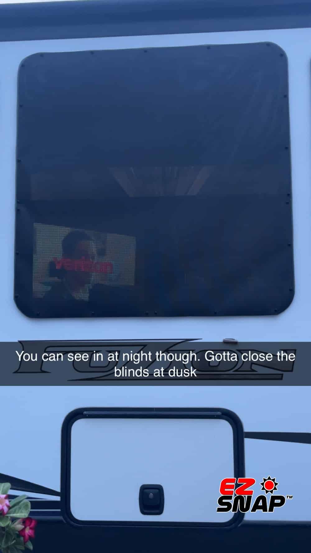 EZ Snap RV Shades Review Photos from Debbie4