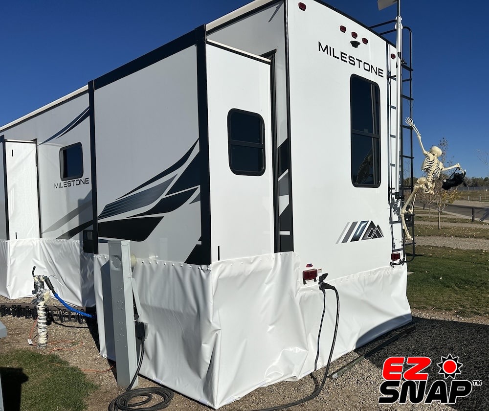 EZ Snap RV Skirting Review Photos from Alexander K Slide Outs
