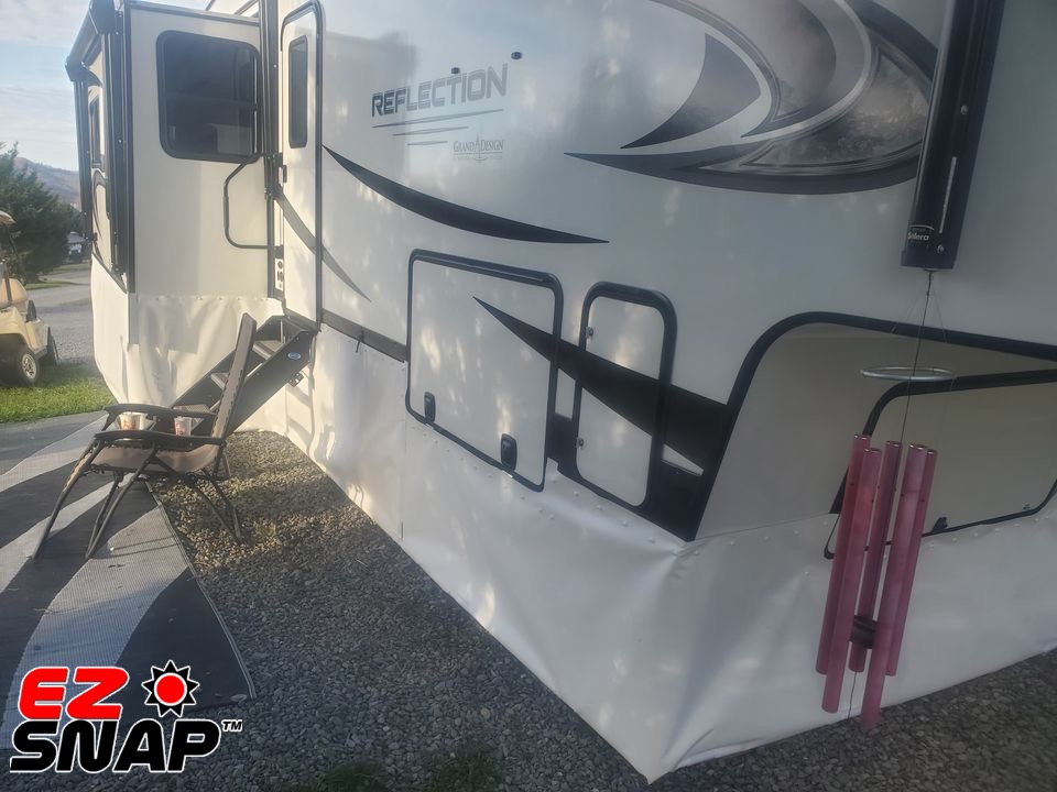 EZ Snap RV Skirting Review Photos from B Elliott Slide Out