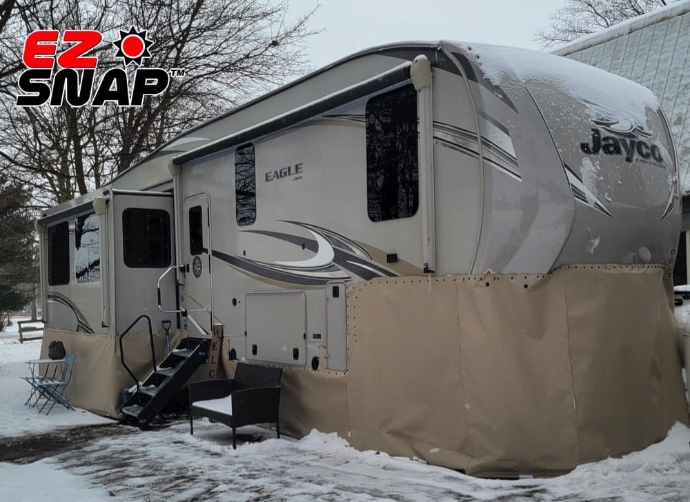 EZ Snap RV Skirting Review Photos from Holly C Hitch