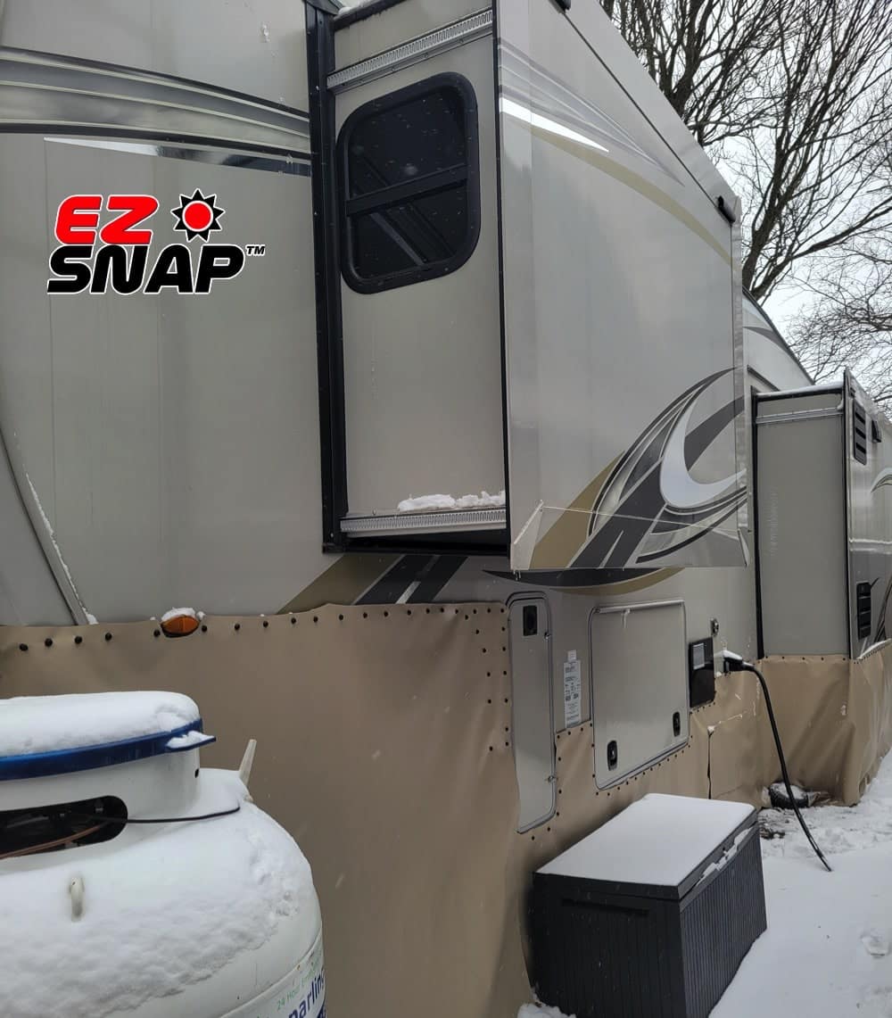 EZ Snap RV Skirting Review Photos from Holly C Side