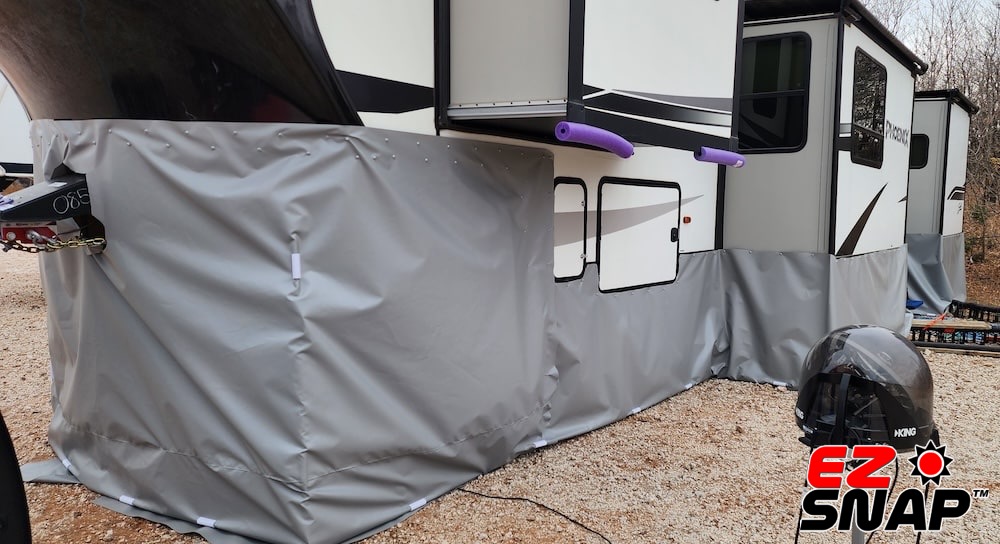 EZ Snap RV Skirting Review Photos from K Blaine Hitch