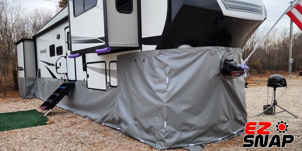 EZ Snap RV Skirting Review Photos from K Blaine