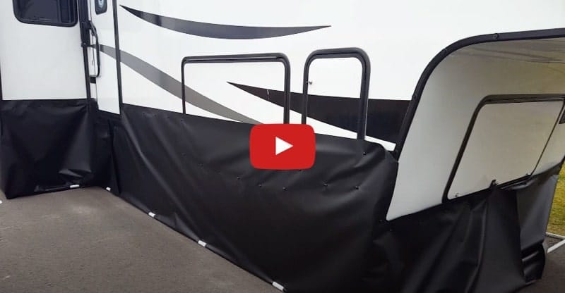 EZ Snap RV Skirting Review Videos from Cindy M Storage Doors