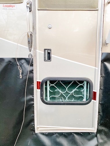 EZ Snap RV Skirting Review Photo from Sheila Grantham Door