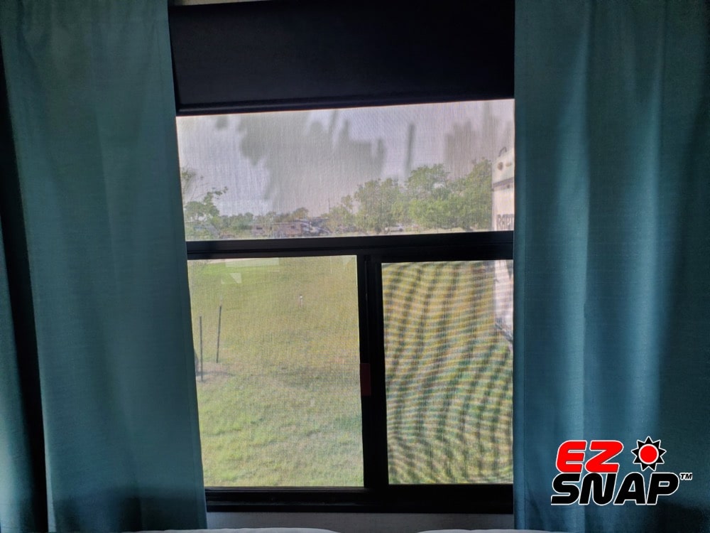 EZsnap RV Skirting Review Photos from Leslie Losier Inside Window