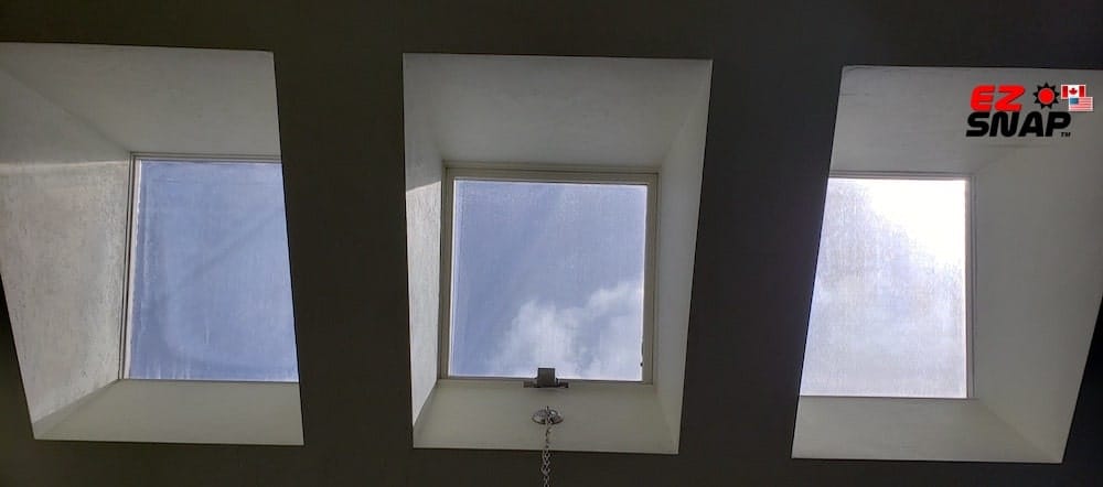 Exterior Shade Review Photos from Jeff Y Inside View Skylights