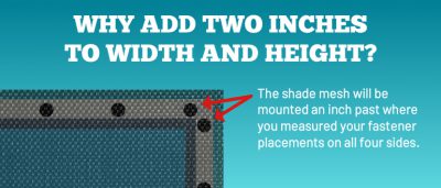 Why it's important to add two inches to your window shade measurements.