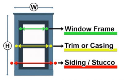 Fastener Locations - Window Shades