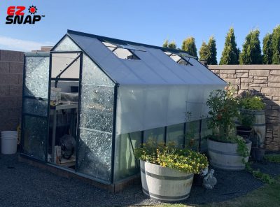EZ Snap Greenhouse Shade Review Photo