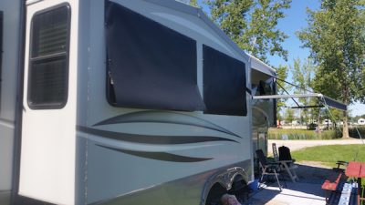 RV Shades for Crank Out Windows