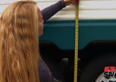 Measuring the maximum height needed for RV Skirting