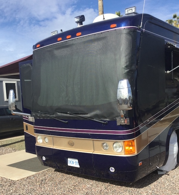 RV Shade Review Photo Windshield