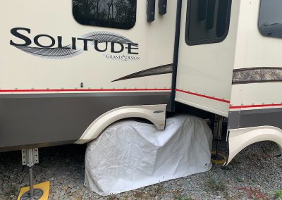 RV Skirting Review Photos from Audra B 3M Adhesive