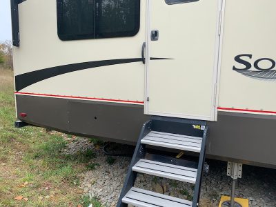 RV Skirting Review Photos from Audra B 3M Adhesive Install