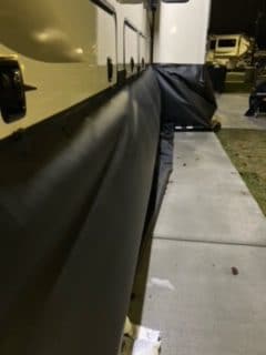 RV Skirting Review Photos from Duncan Family Wind