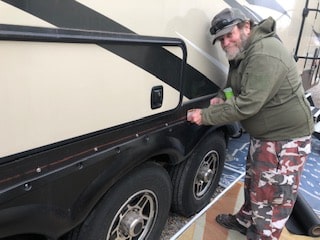 RV Skirting Review Photos from Roy & Danette Chalk Line by Fenders