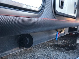 RV Skirting Review Photos from Roy & Danette Chalk line