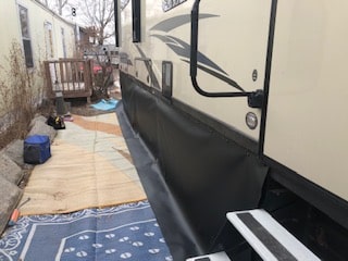 RV Skirting Review Photos from Roy & Danette Installed