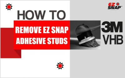 How To Remove EZ Snap Adhesive Studs