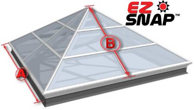 How to Measure Pyramid Skylight for Exterior Shades