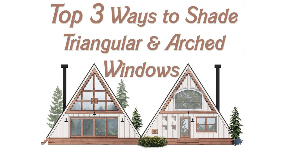Shade Your Triangular Or Arched Windows, How To Put Curtains On Triangular Windows