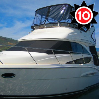 EZ Snap Exterior Yacht and Boat Sun Shade Covers for all boats styles 10 Foot kit