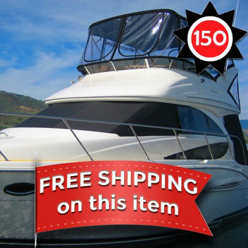 EZ Snap Exterior Yacht and Boat Sun Shade Covers for all boats styles 150 Foot kit