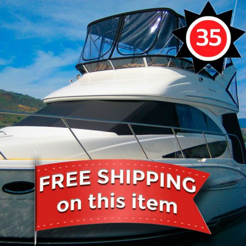 EZ Snap Exterior Yacht and Boat Sun Shade Covers for all boats styles 35 Foot kit